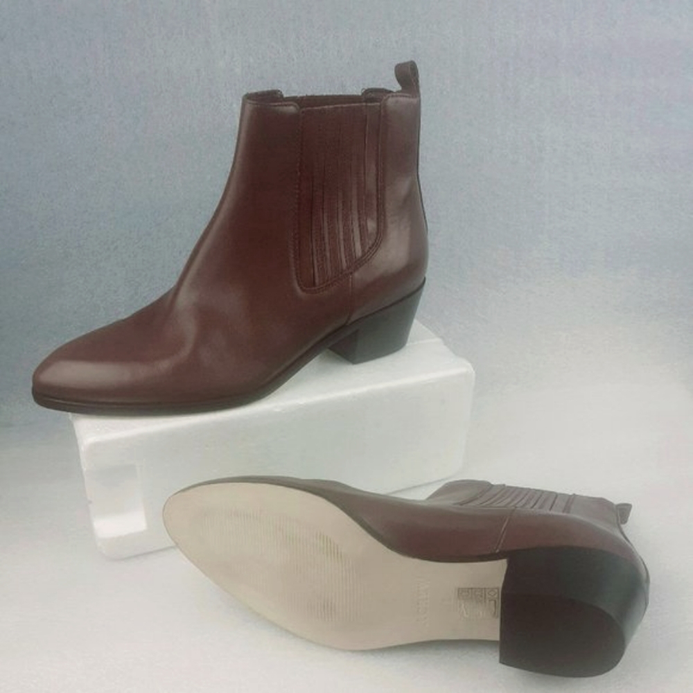 Leather Boot Beatles boot J.Crew Chelsea Boot 100%LEATHER in & out Wmn 8us NEW - Picture 5 of 6